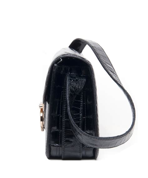 crocodile skin gucci bag|Gucci vintage crocodile bag.